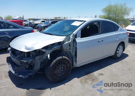 2014 Nissan Sentra Fe+ S/Fe+ Sv/S/Sl/Sr/Sv z USA, uszkodzony, nr VIN 3N1AB7APXEY215050